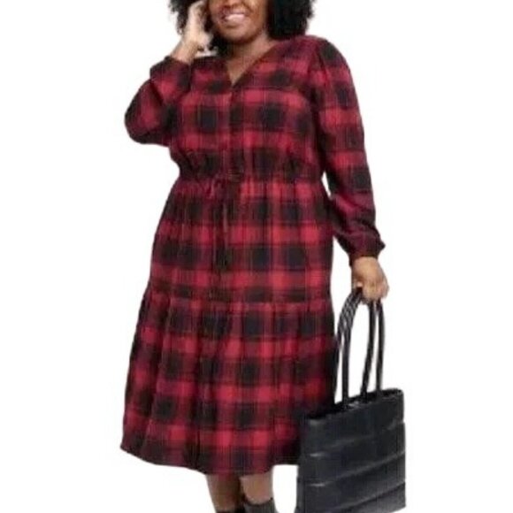 Women's Long Sleeve A-Line Dress | Knox Rose™ | 4X - Picture 1 of 10